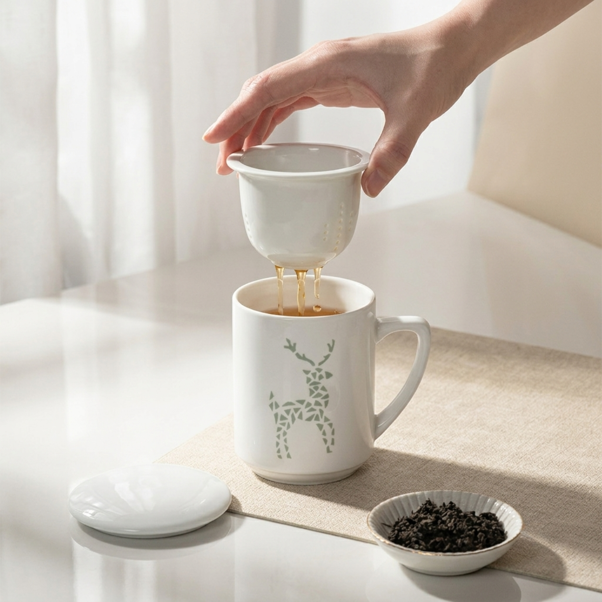 小鹿茶隔杯