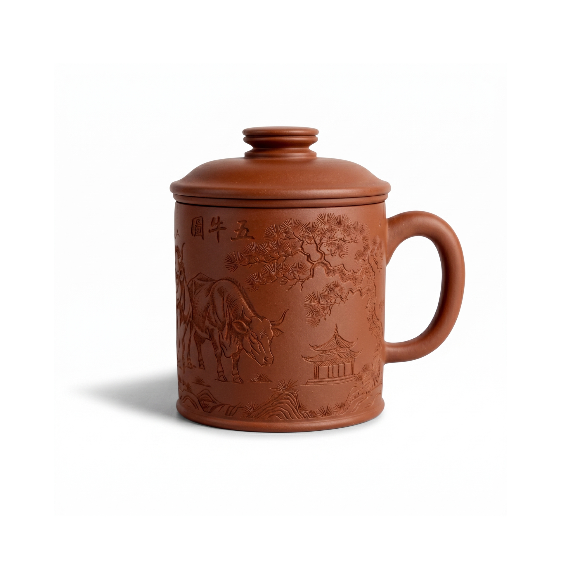 五牛圖茶隔杯