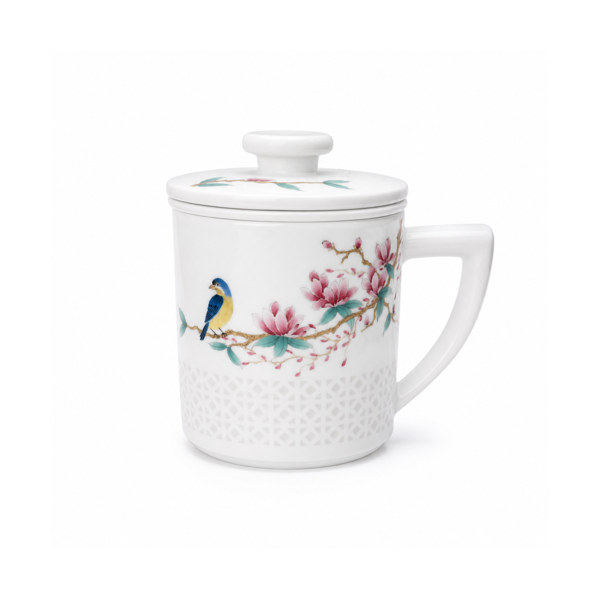 鸟语花香茶隔杯