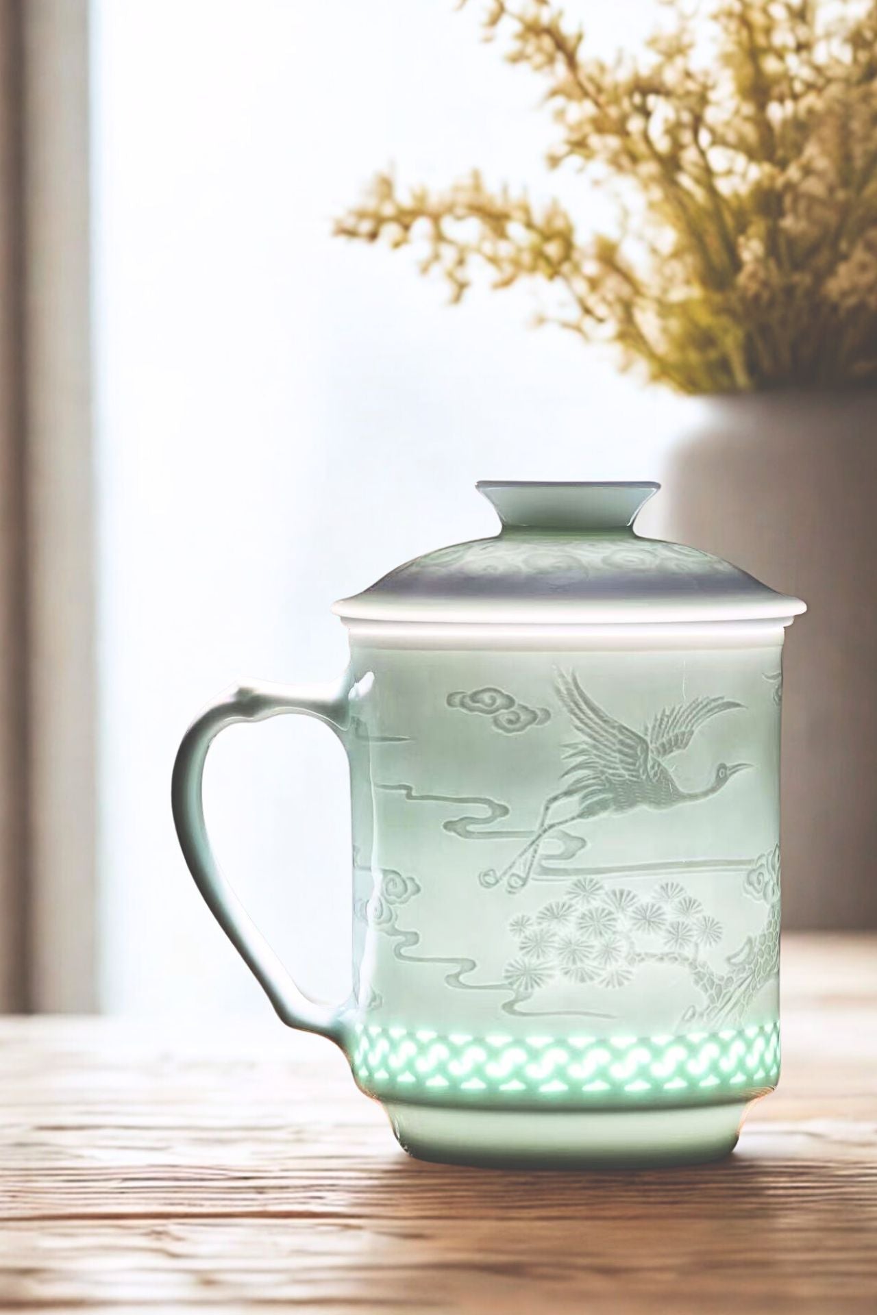 龍鳳呈祥茶隔杯