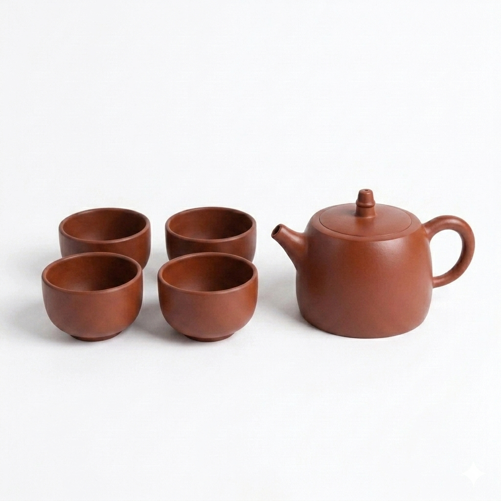 漢鐸紫砂茶具套裝 (一壺四杯)