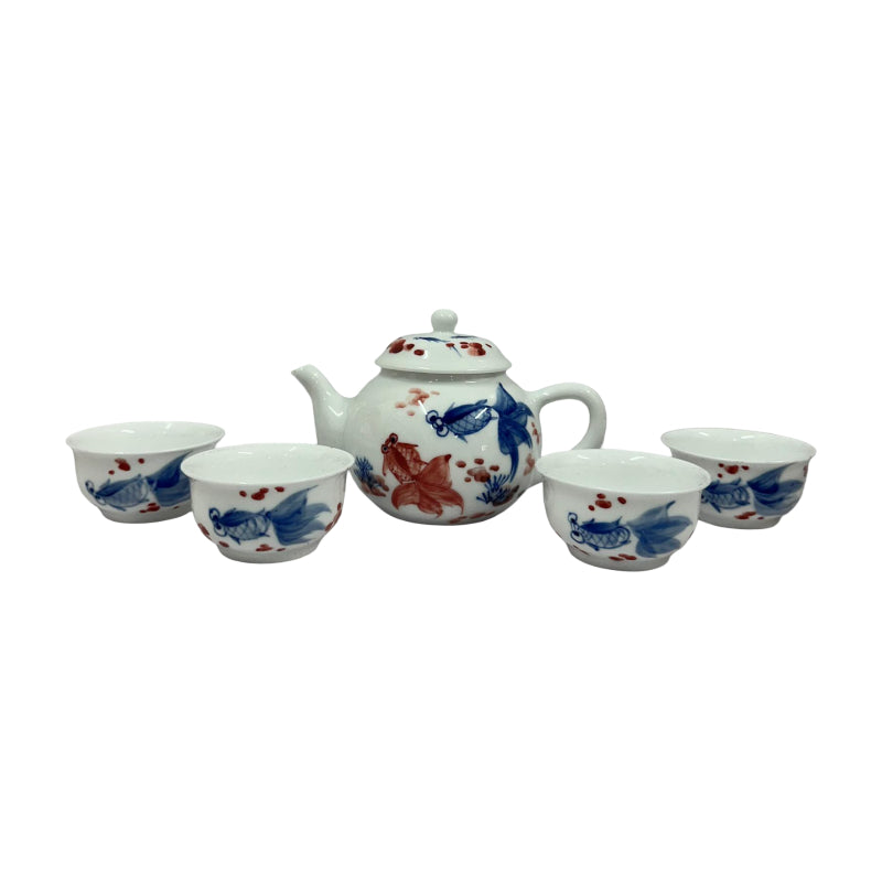 金魚滿堂茶具套裝 (一壺四杯)