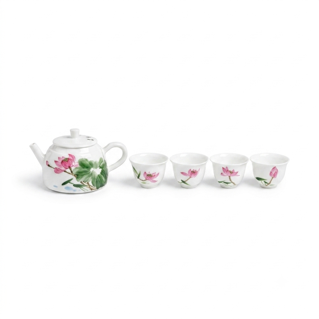 Everlasting Fragrance Teaware Set (Teapot with Four Tea Cups)