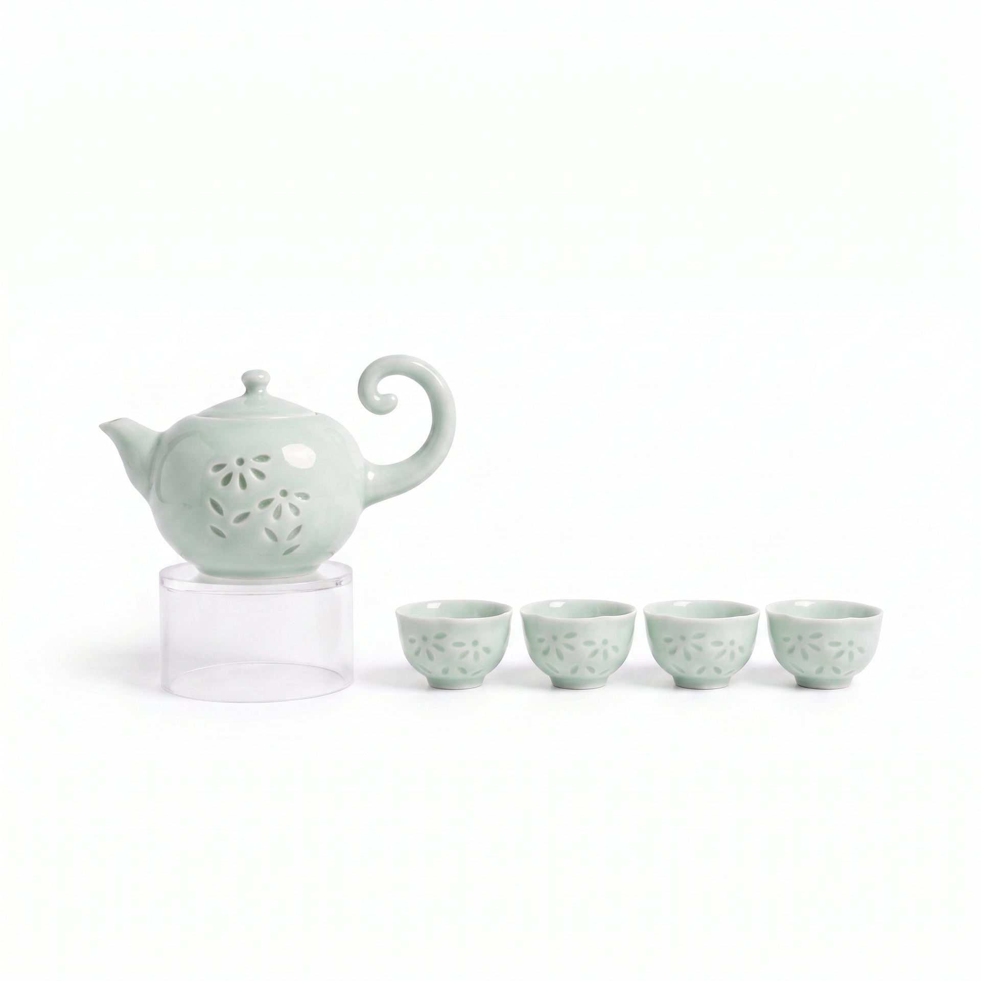 鳳凰茶具套裝 (一壺四杯)